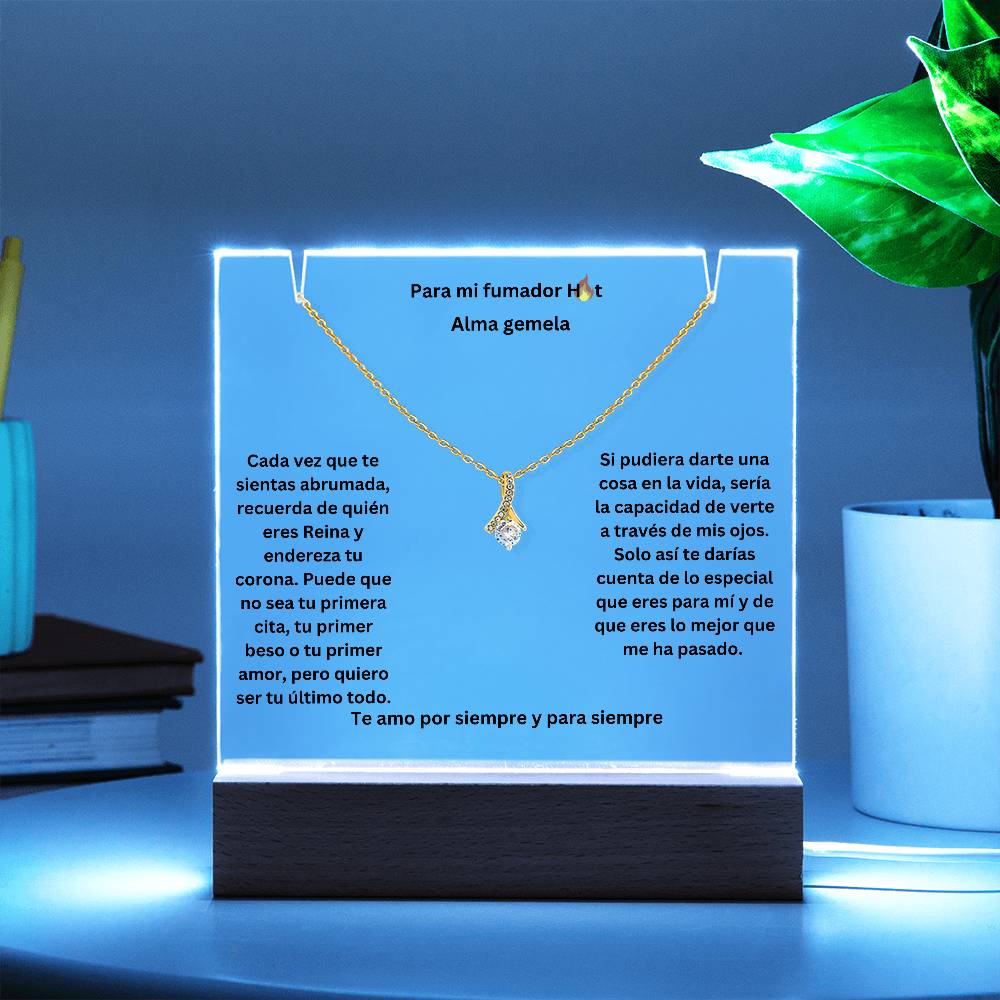 To My Smokin Hot Soulmarte Spanish Square Plaque