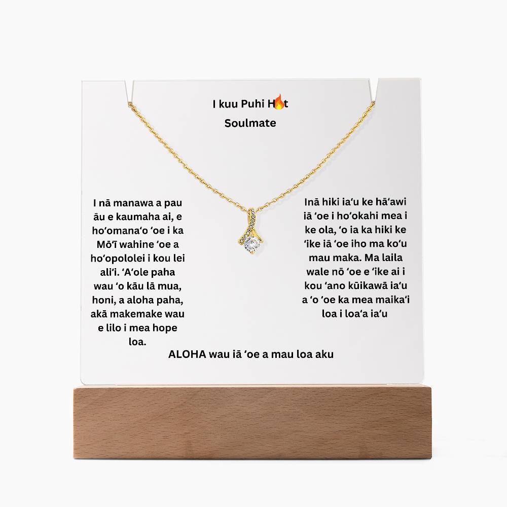 To My Smokin Hot Soulmate Hawaiian Square Plaque