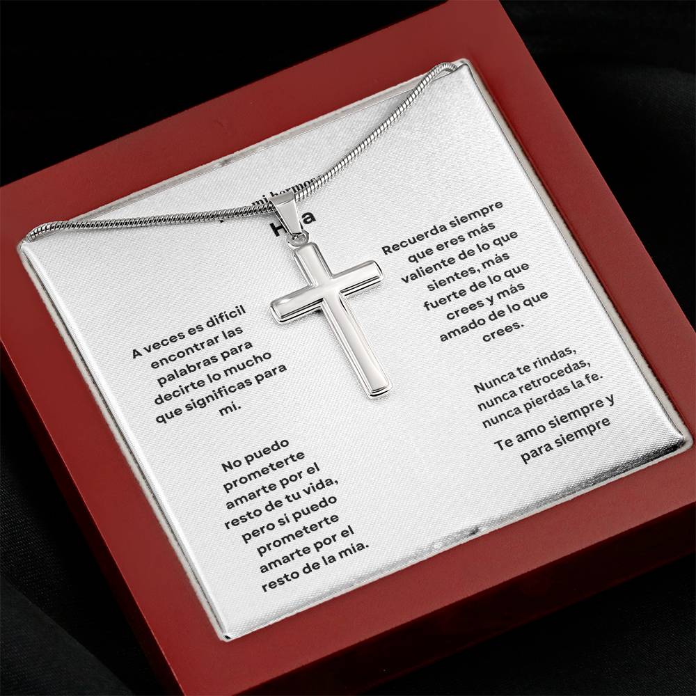 Spanish To My Beautiful Daughter Cross Necklace