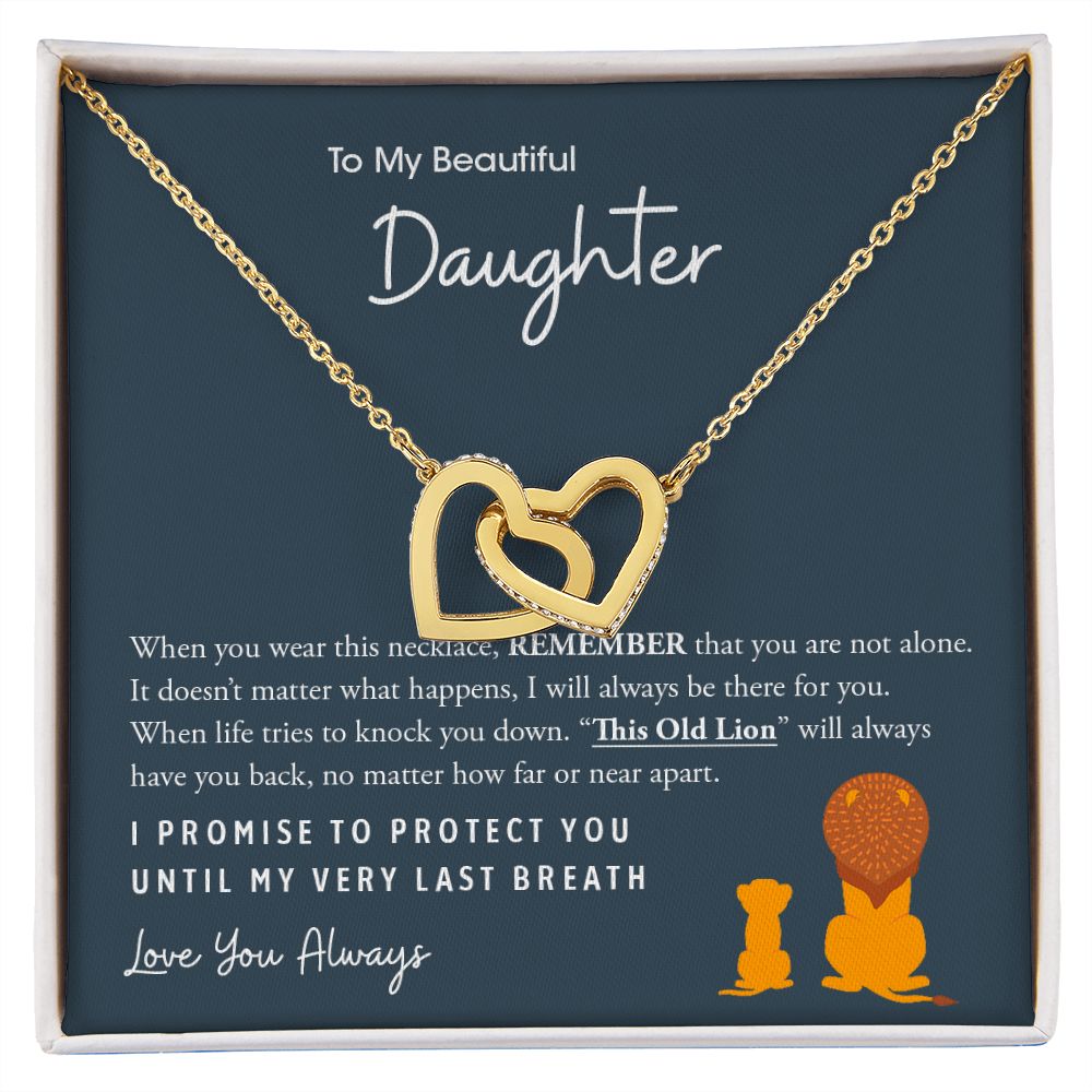 My Daughter | This Old Lion - Interlocking Hearts Necklace