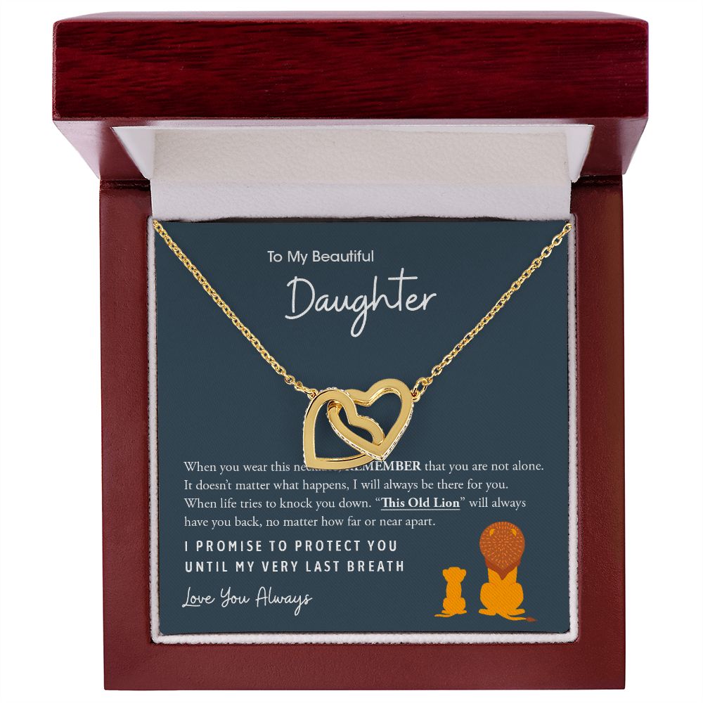 My Daughter | This Old Lion - Interlocking Hearts Necklace