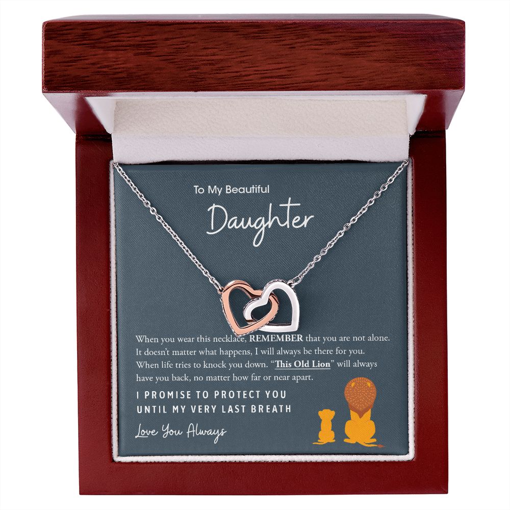 My Daughter | This Old Lion - Interlocking Hearts Necklace